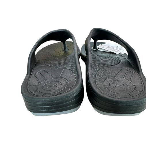 Aetrex Lynco Flips Maui Men’s Black Flip Flops Thongs Size US 12 Sandals New - Picture 3 of 7